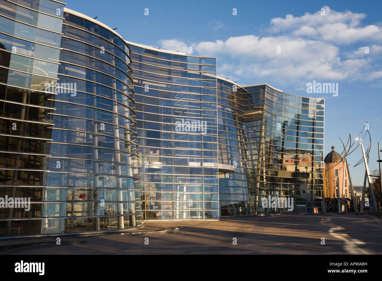 New Art Gallery glass and metal curved building Te Puna o Waiwhetu