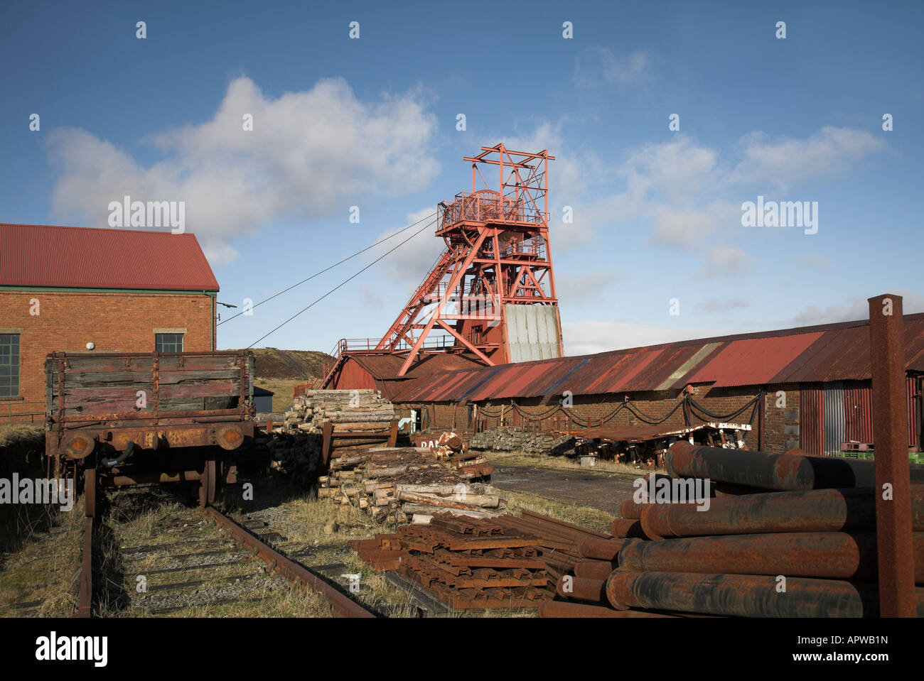 The Big Pit national coal museum situated in Blaenavon in Wales Stock Photo