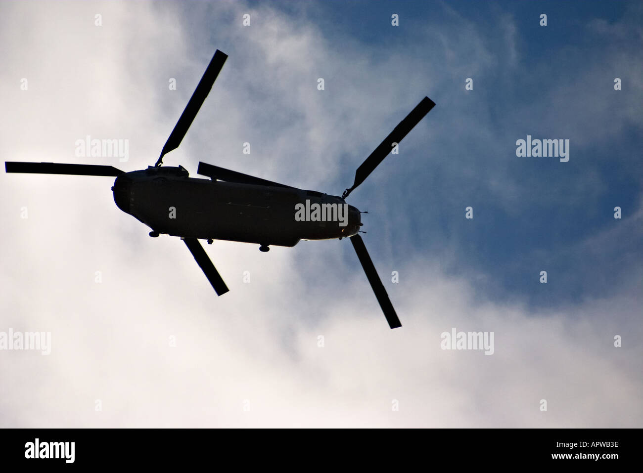 CH 47D military chinook helicopter Stock Photo