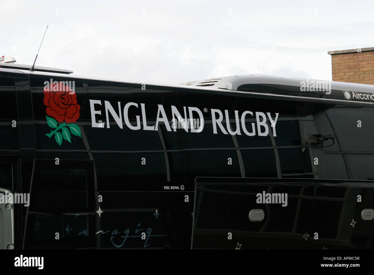 England Rugby bus Stock Photo - Alamy