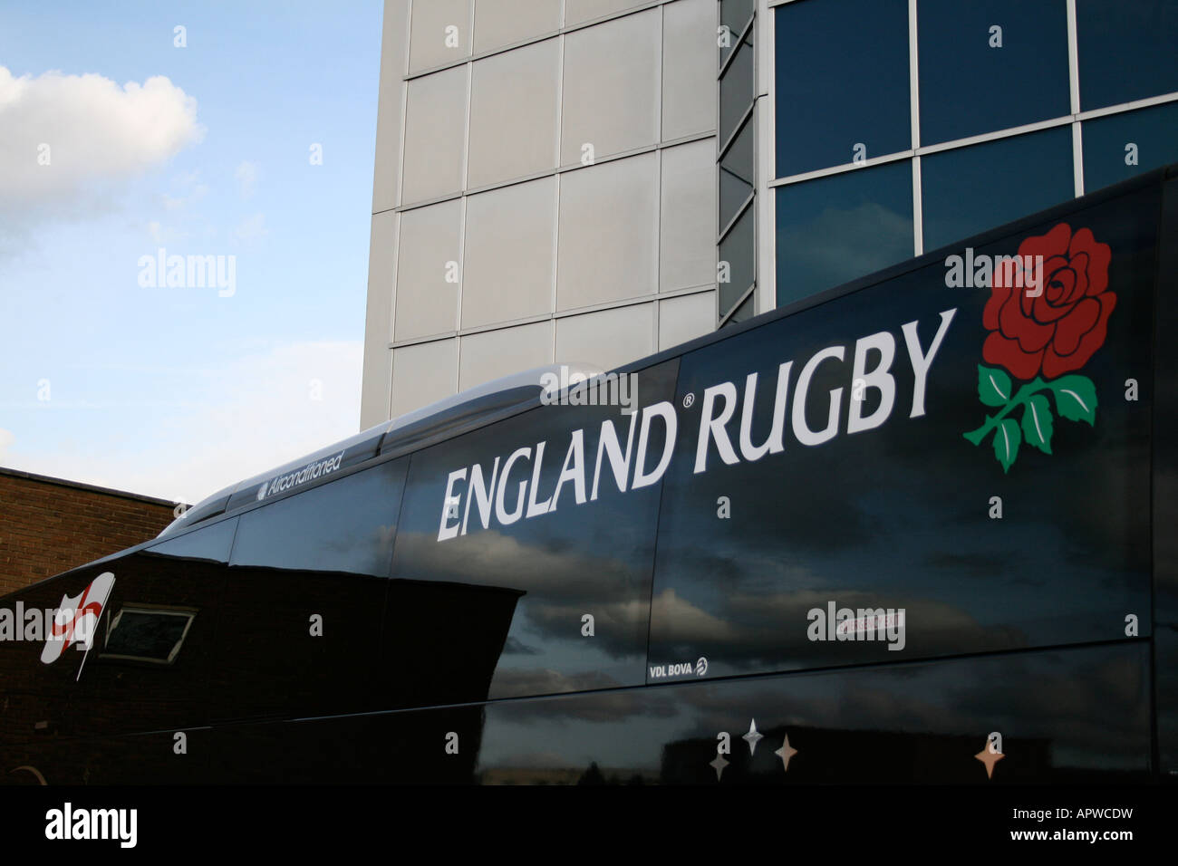 England Rugby bus Stock Photo - Alamy