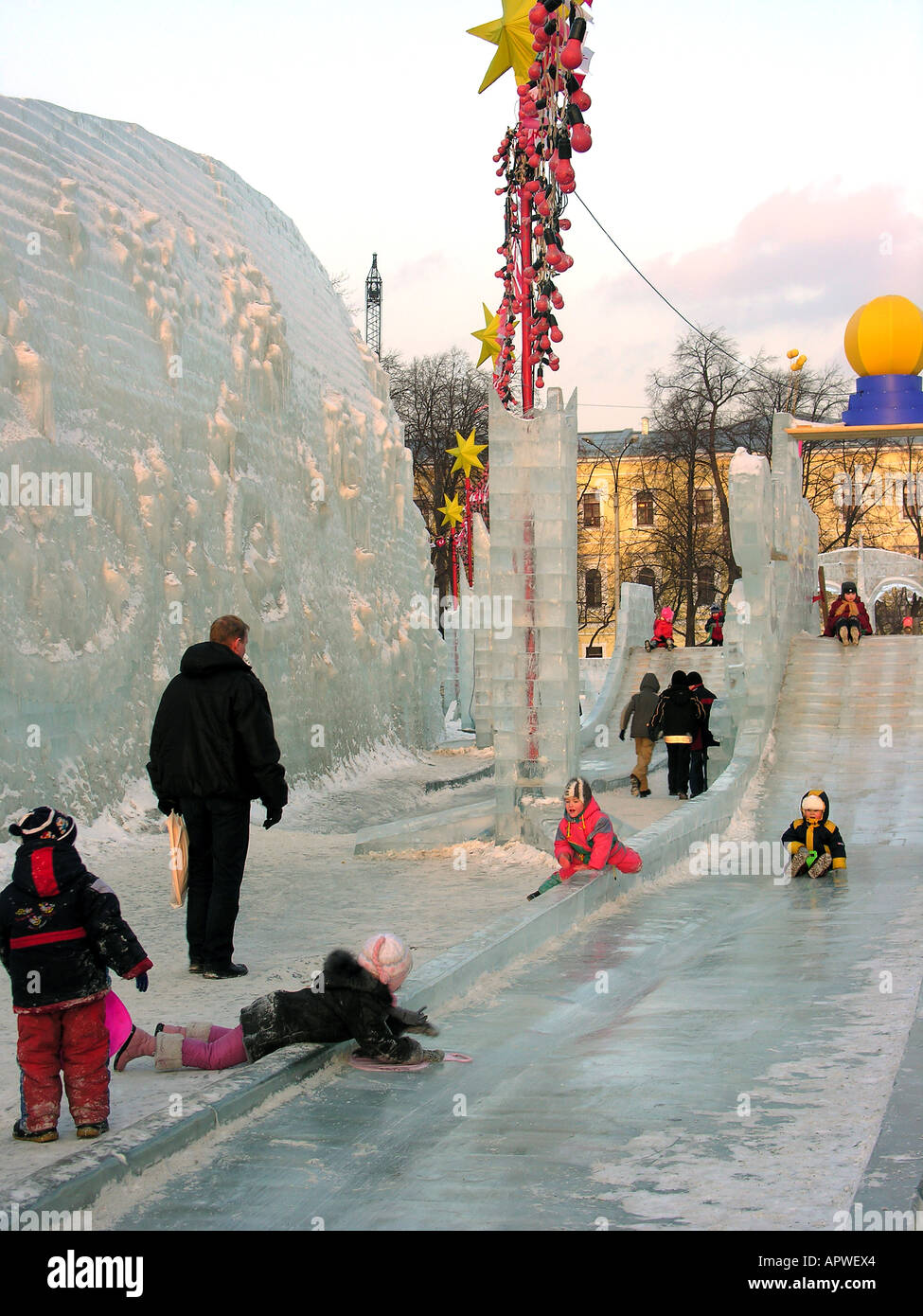 Russian ice slide hi-res stock photography and images - Alamy