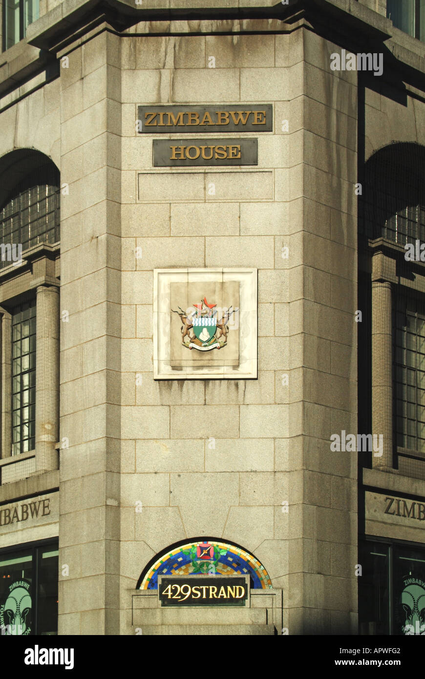 images Zimbabwe Picture Of Coat Of Arms https www alamy com corner detail signs coat of arms of embassy of zimbabwe building for image9068609 html