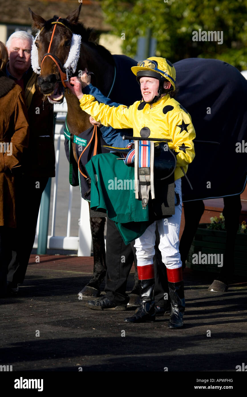 Lingfield park horse racing course 2nd february 2008 UK Stock Photo Alamy