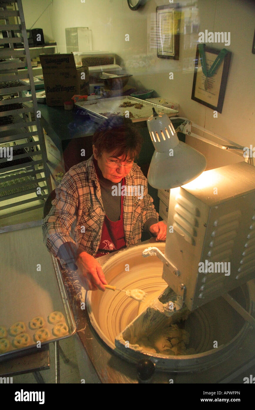 Candy Making, Helen, USA Stock Photo Alamy