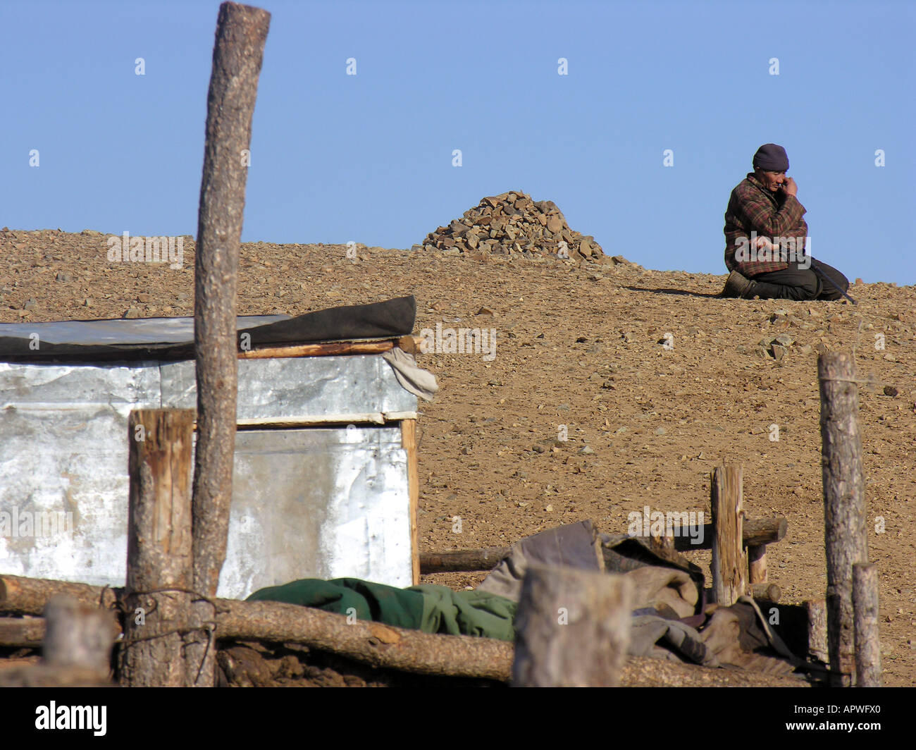 Nomad family Mongolian Steppe just outside Ulaan Baatar Stock Photo - Alamy