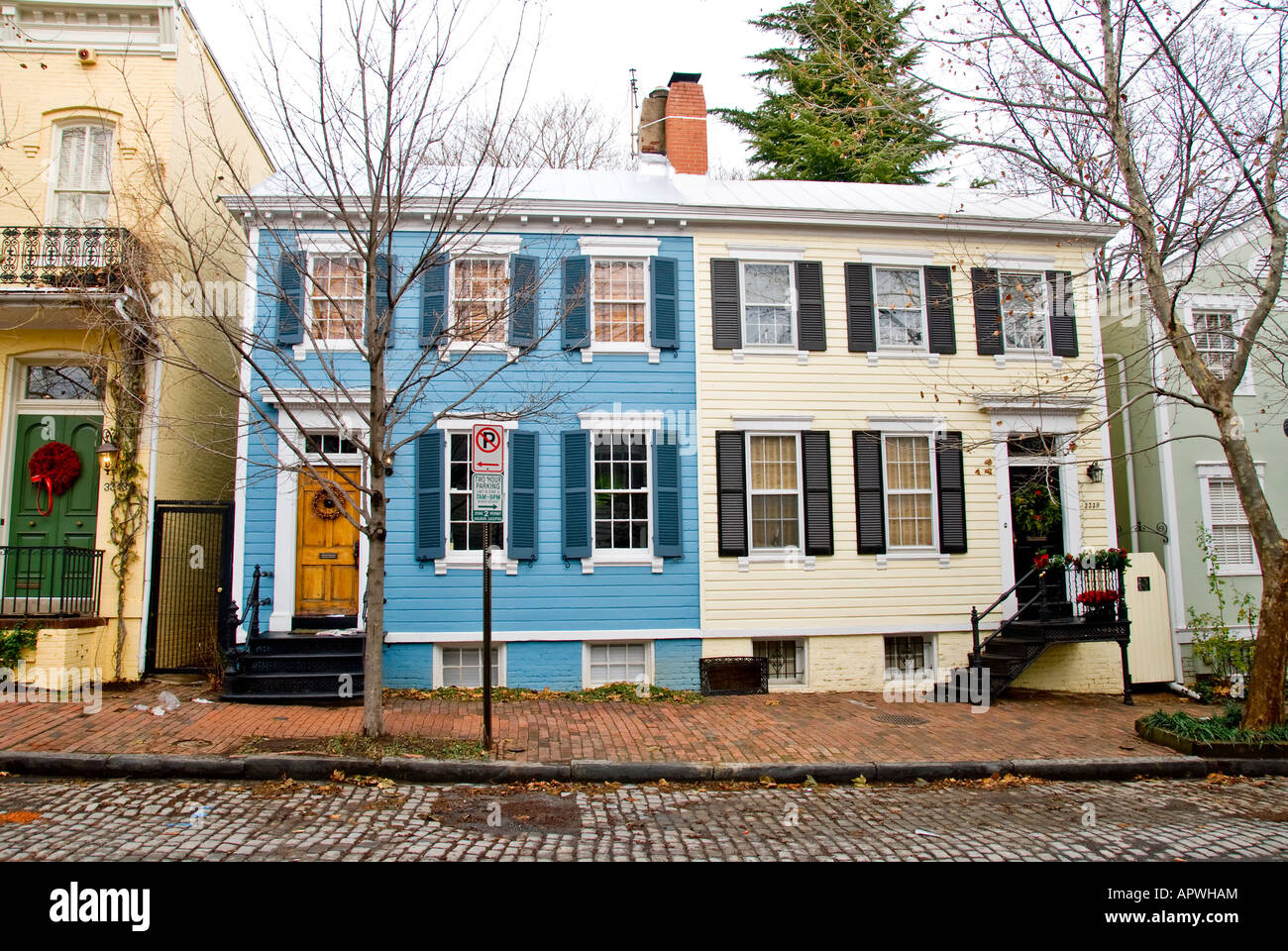 WASHINGTON DC, USA Typical row houses in Washington DC