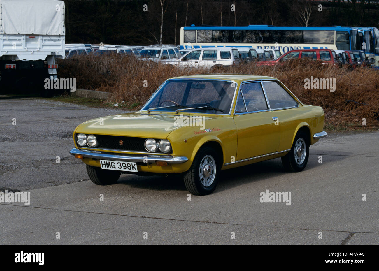 Fiat  124 Coupe Sport of 1972 Stock Photo