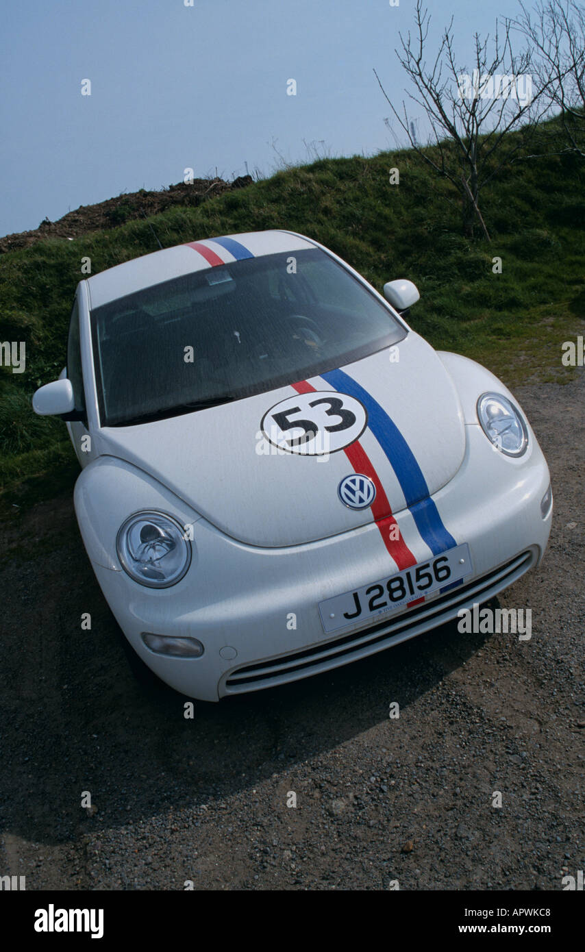 New Volkswagen Beetle (Herbie)Introduced 1999 Stock Photo