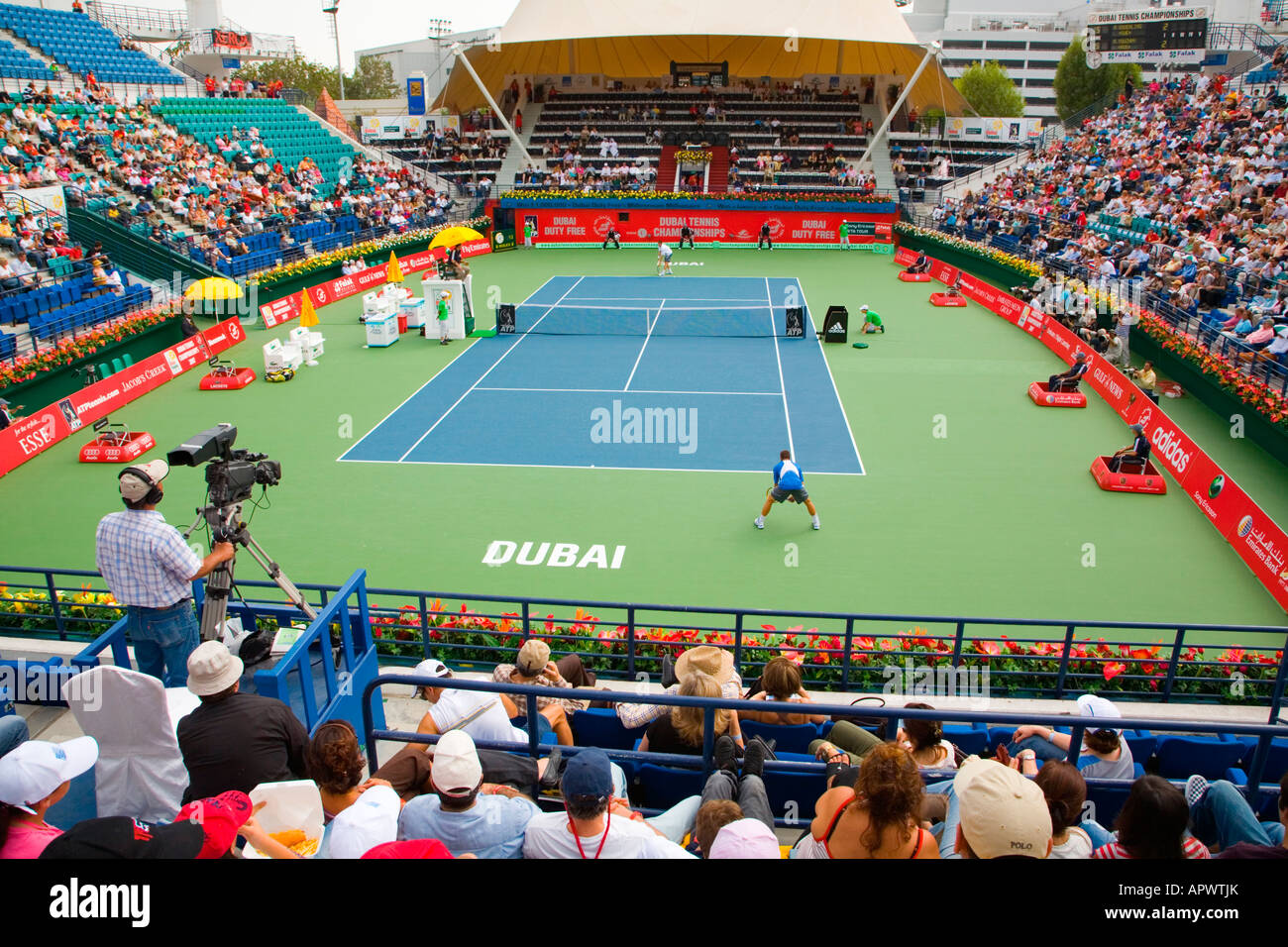 Dubai Tennis Stadium during the ATP tennis tournament 2007 Stock Photo -  Alamy