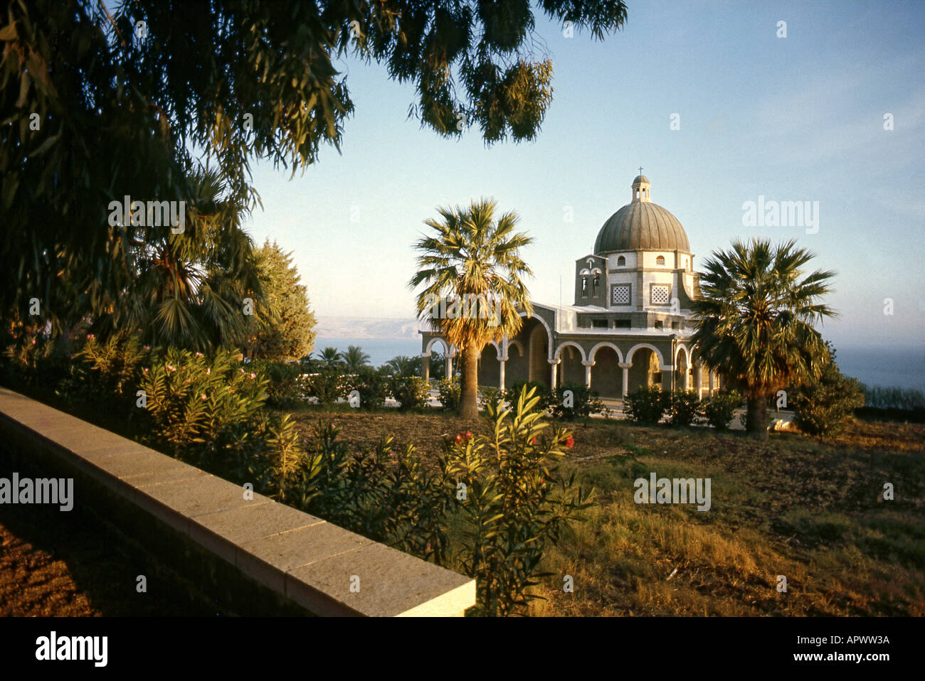 Mount of Beatitudes Church Stock Photo