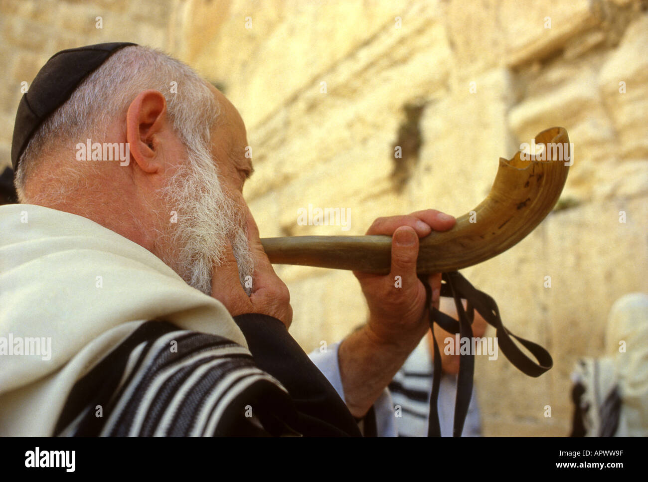 Blowing The Shofar High Resolution Stock Photography and Images Alamy