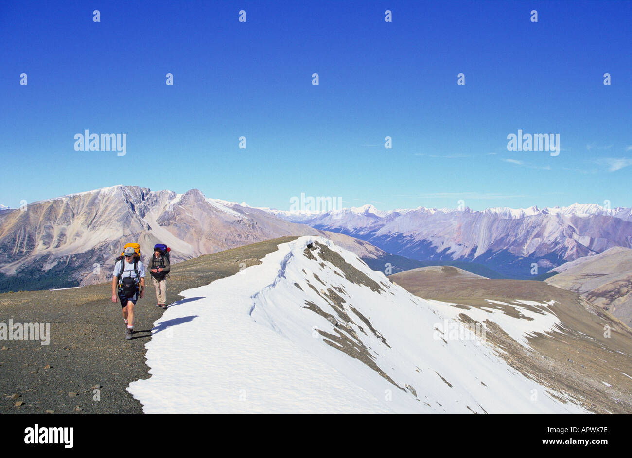 Backpacking in the Canadian Rockies, BCAlberta border, Jasper National