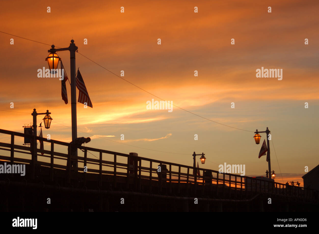 Stearns wharf at sunrise hi-res stock photography and images - Alamy