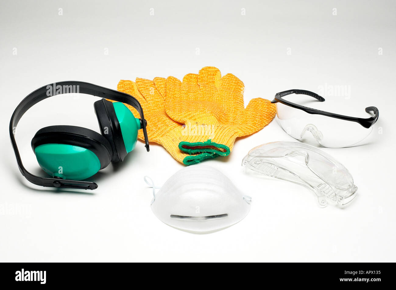 diy safety equipment collection Stock Photo