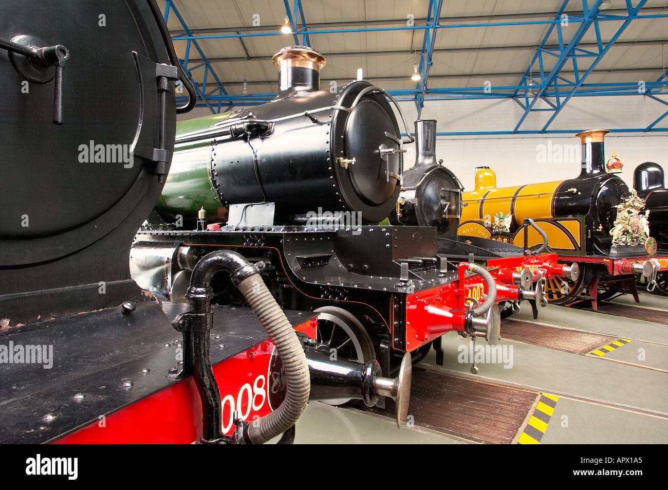 Steam locomotives at the National Railway Museum York England UK Stock Photo