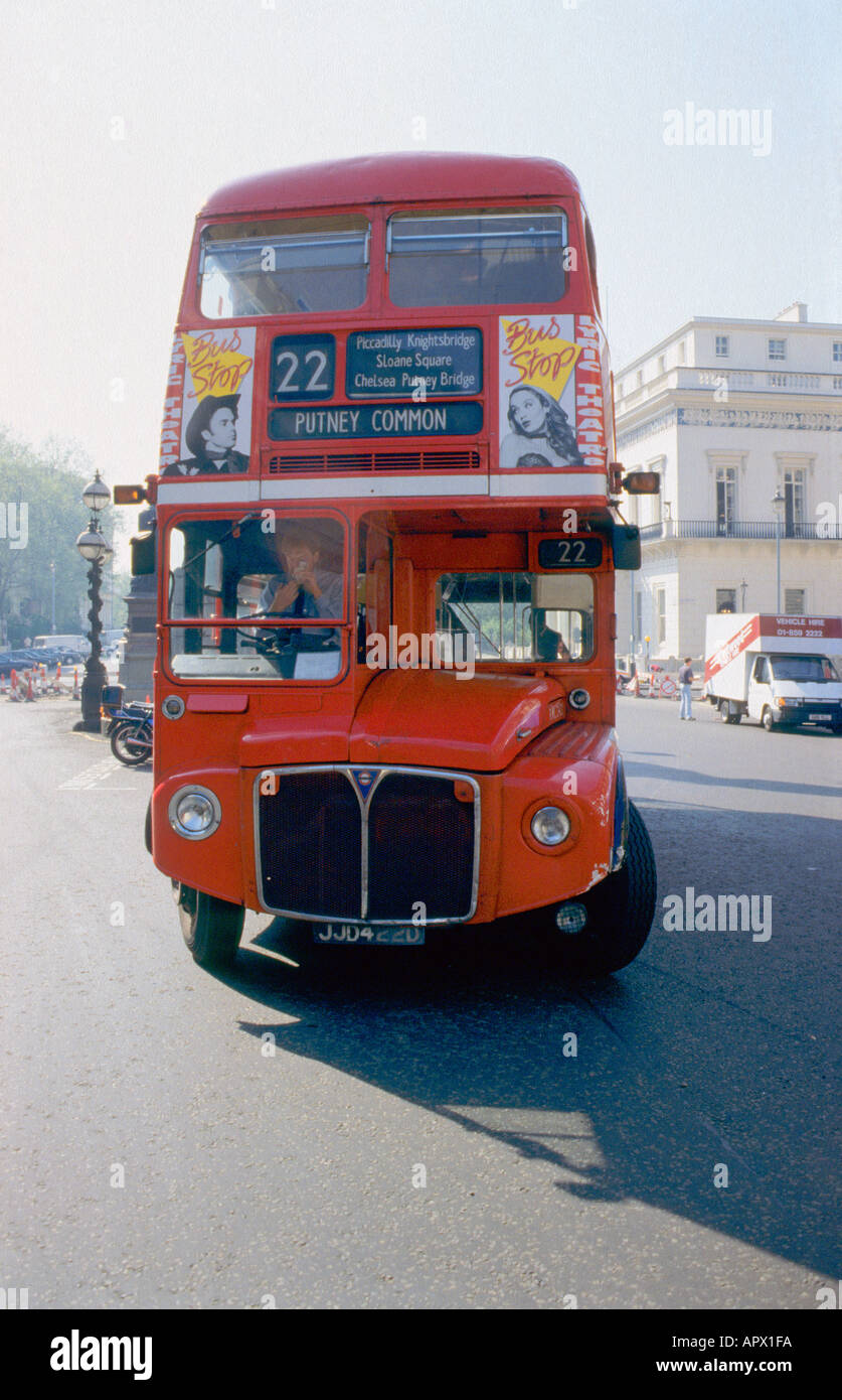 British Double Decker Bus Front