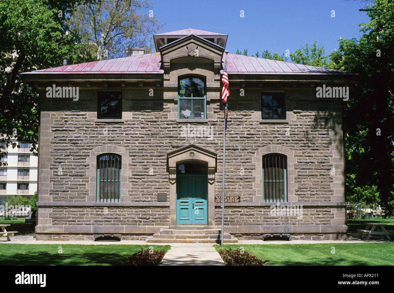 Old assay office in Boise Idaho Sandstone structure is owned by the