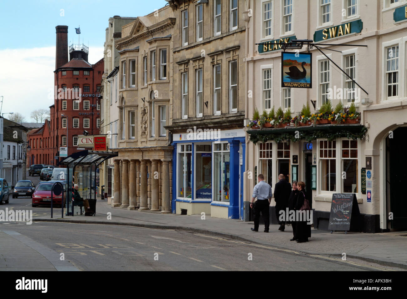 Devizes Wiltshire England Town Centre Wadworth Brewery Building and the ...