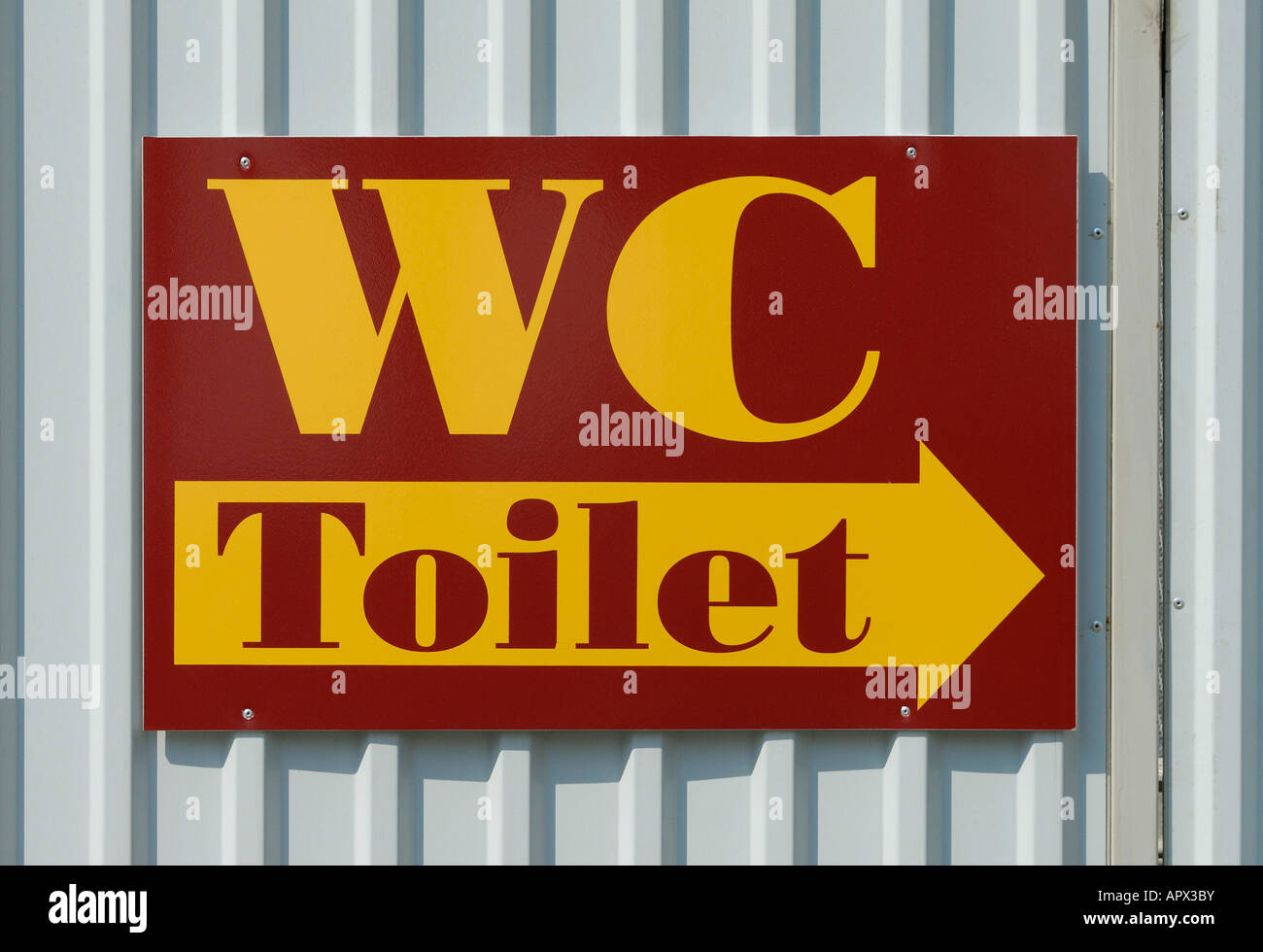 WC PUBLIC TOILETS INDICATION SIGN INFORMATION Stock Photo Alamy