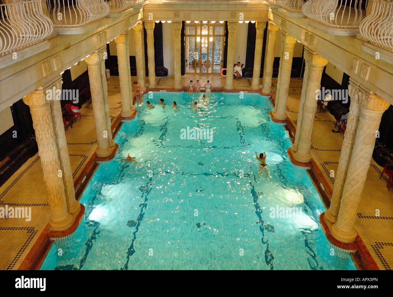 GELLERT THERMAL BATHS. BUDAPEST, HUNGARY Stock Photo Alamy