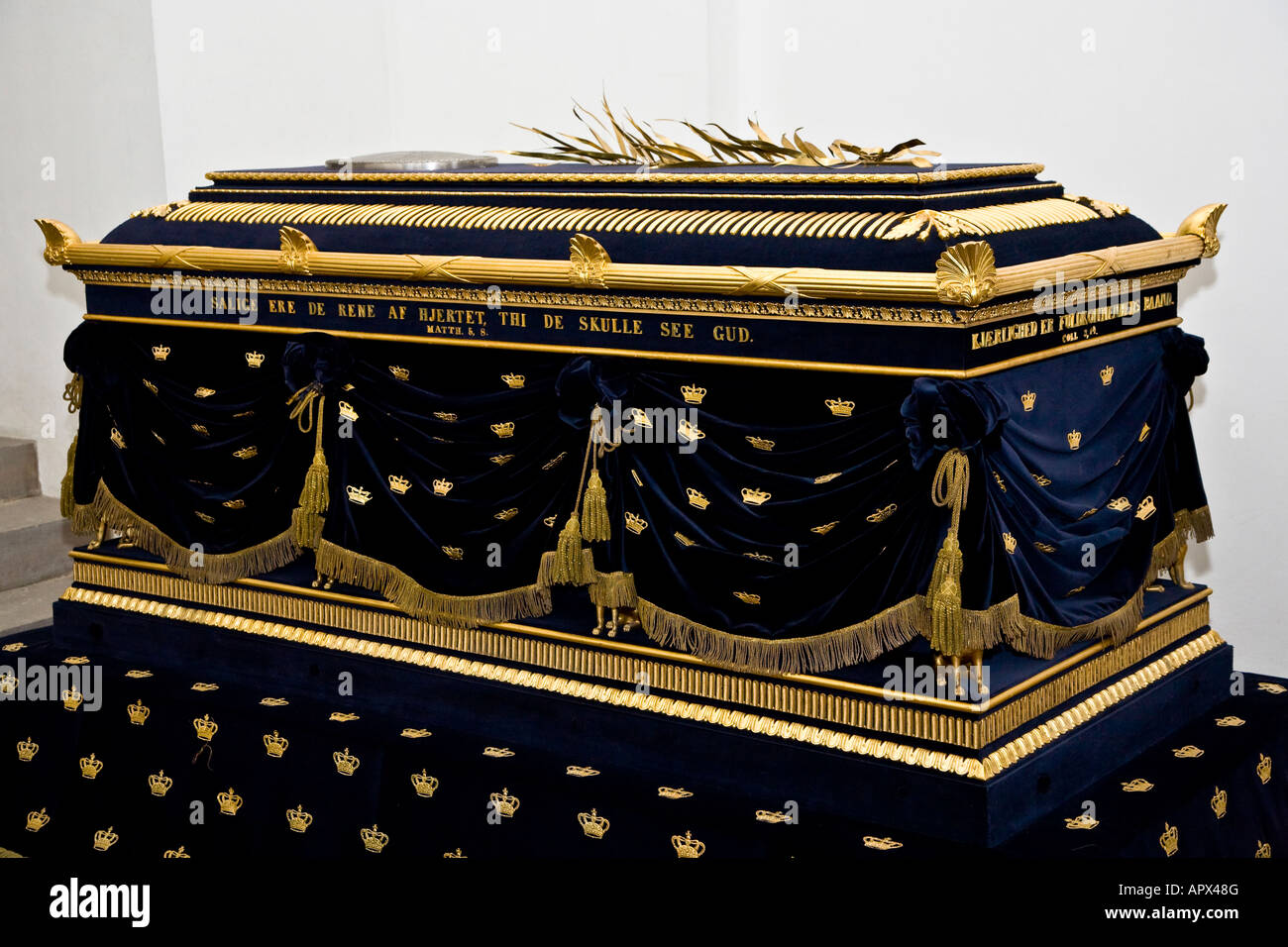 Royal coffin in Roskilde Cathedral Stock Photo Alamy