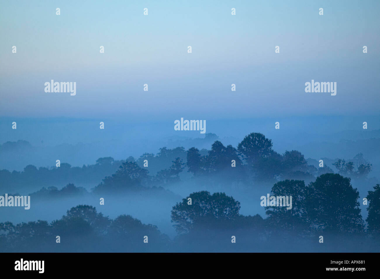 Fog rolling over hills hi-res stock photography and images - Alamy