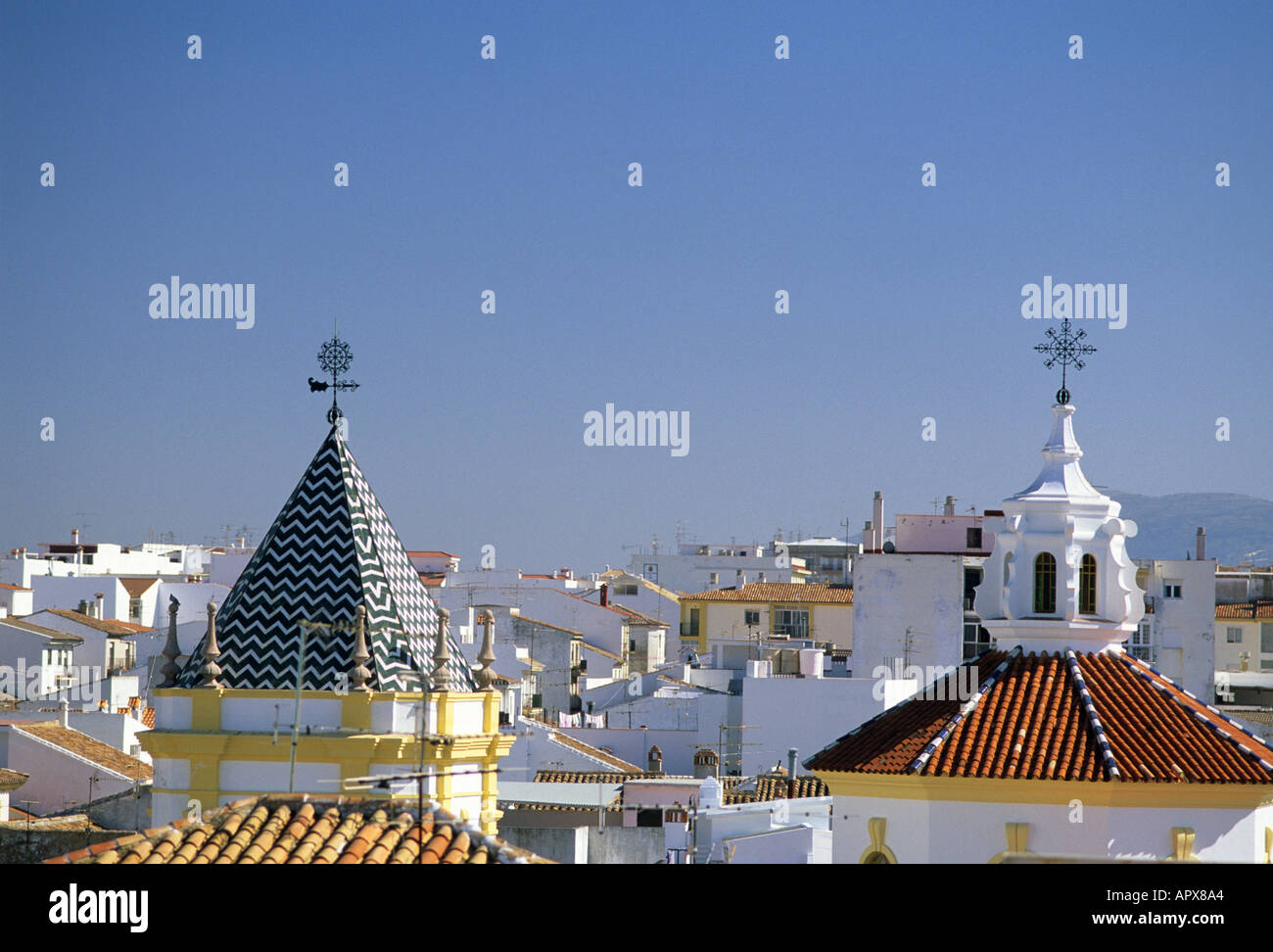 Rooftops in Ronda Spain Stock Photo - Alamy