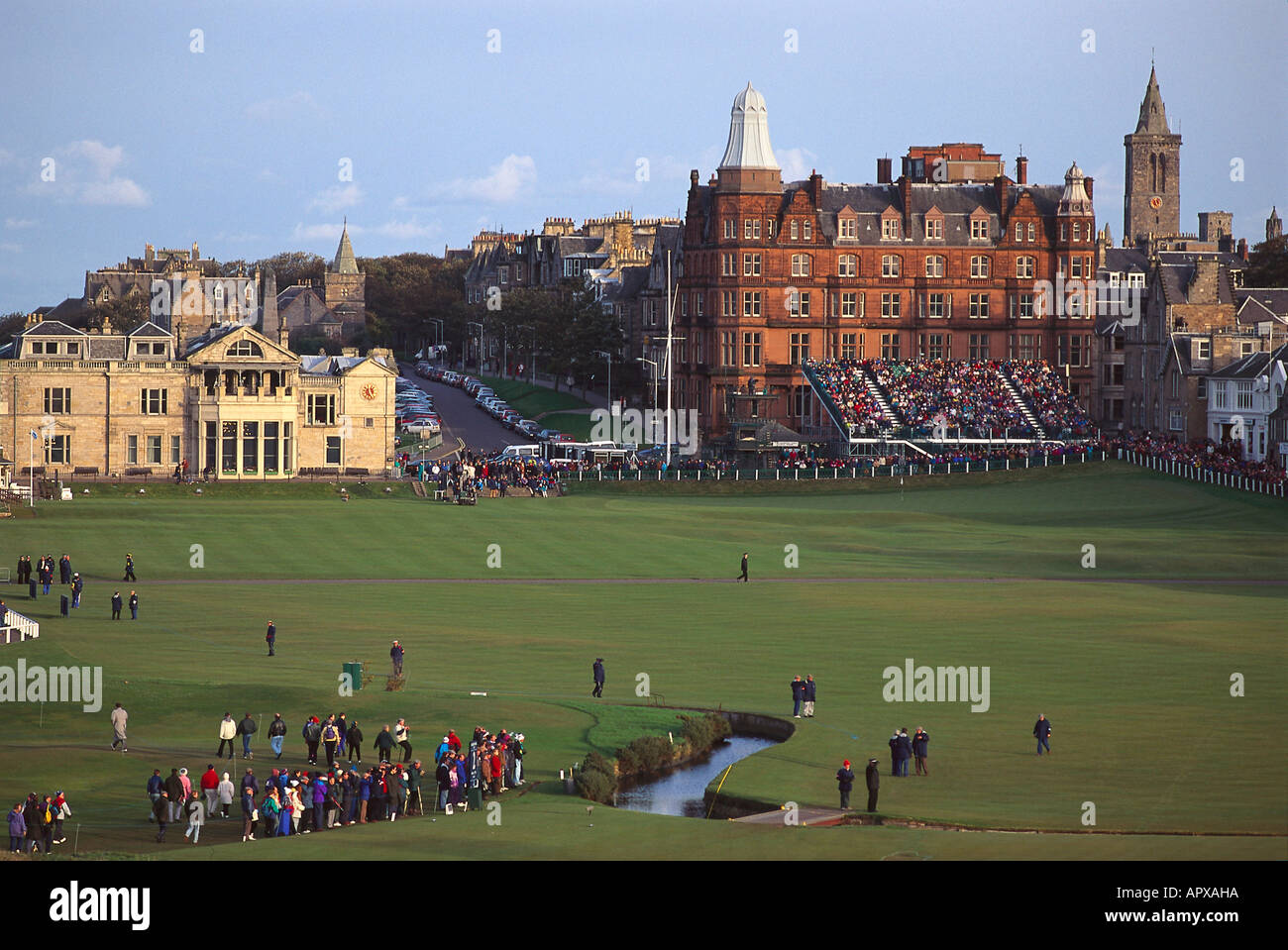 Royal and Ancient Golf Club, University and golf town, Fife, Scotland Stock Photo