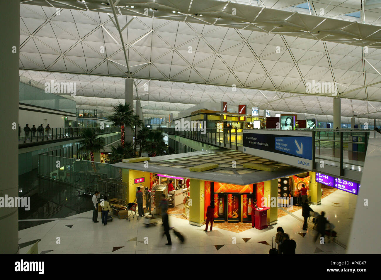 International Airport Hong Kong, Lantau Island, Hong Kong, China Stock Photo
