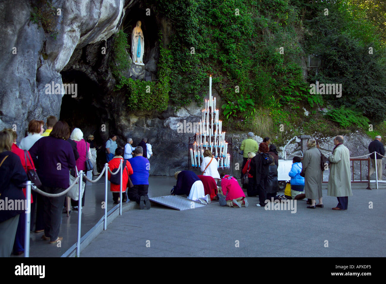 La Grotte, Lourdes, Midi-Pyrenees, France Stock Photo