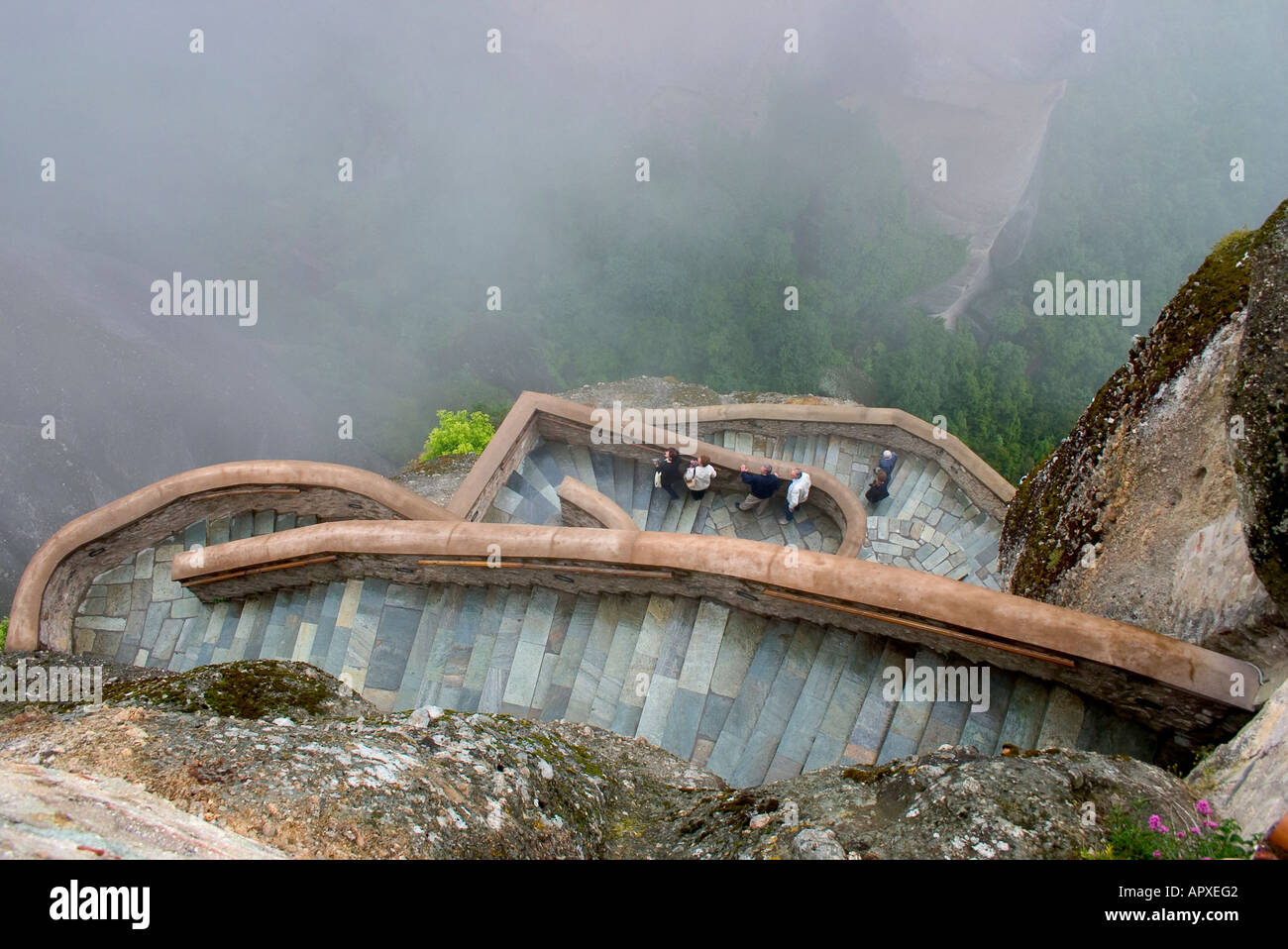 High angle steep stairs hi-res stock photography and images - Alamy