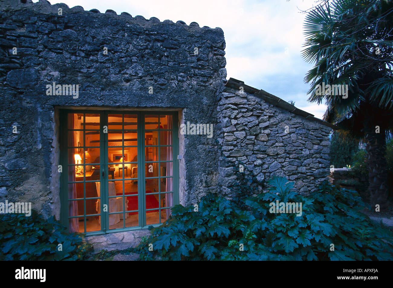 Holiday home, Le Balcon de Rosine, Merindol les Oliviers, Provence, France Stock Photo