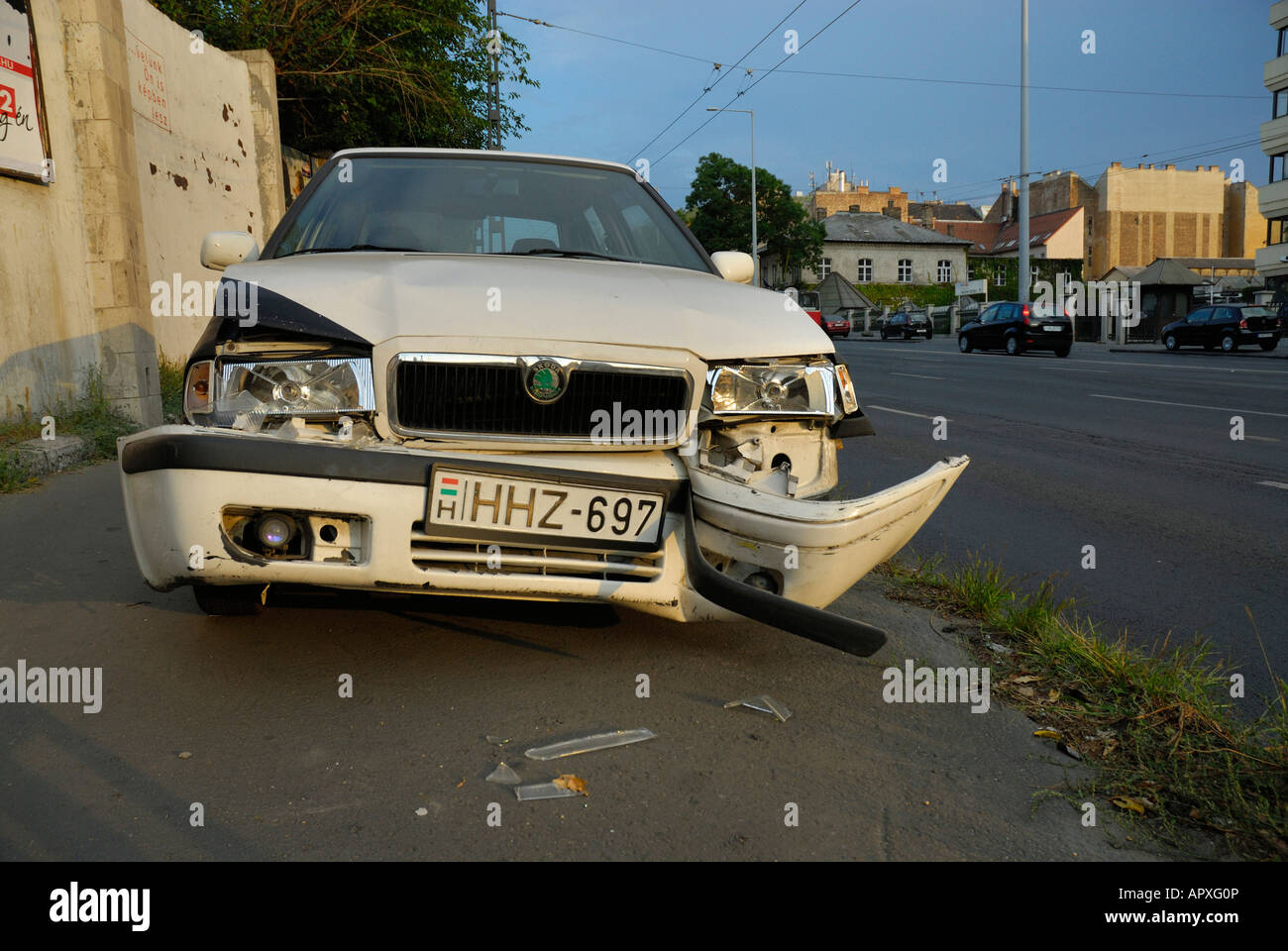 CAR ACCIDENT Stock Photo