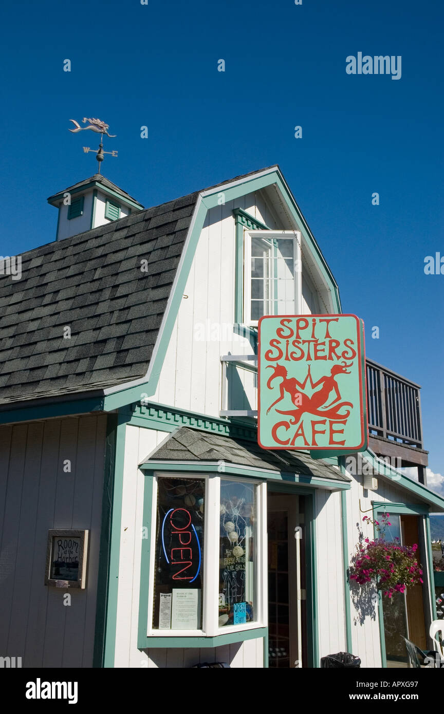 Spit Sisters Cafe, Homer, Alaska, Stock Photo