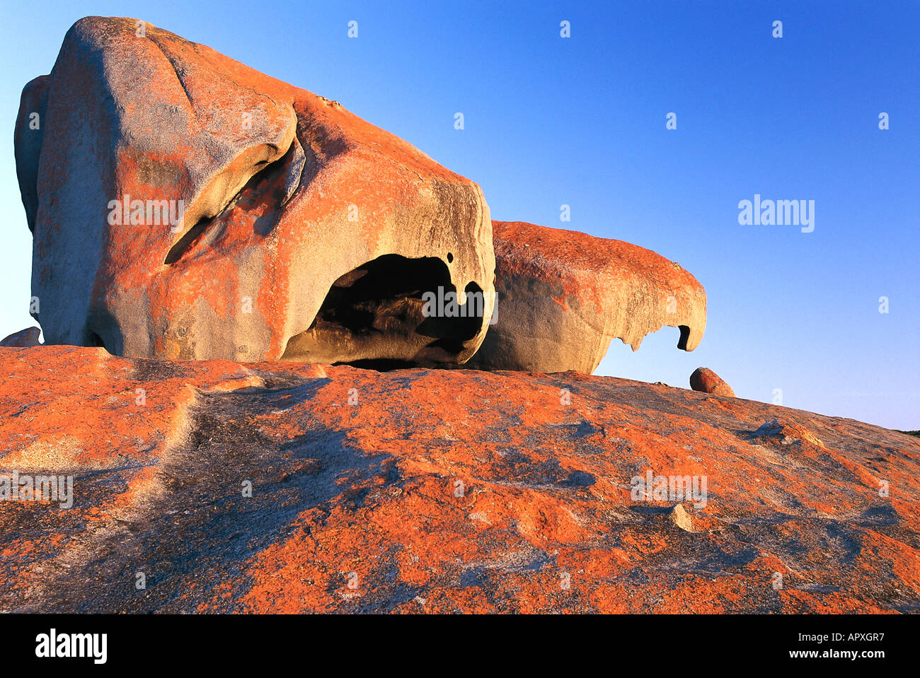Granite Boulders, Remarkable Rocks, Kangaroo Island, South Australia Stock Photo