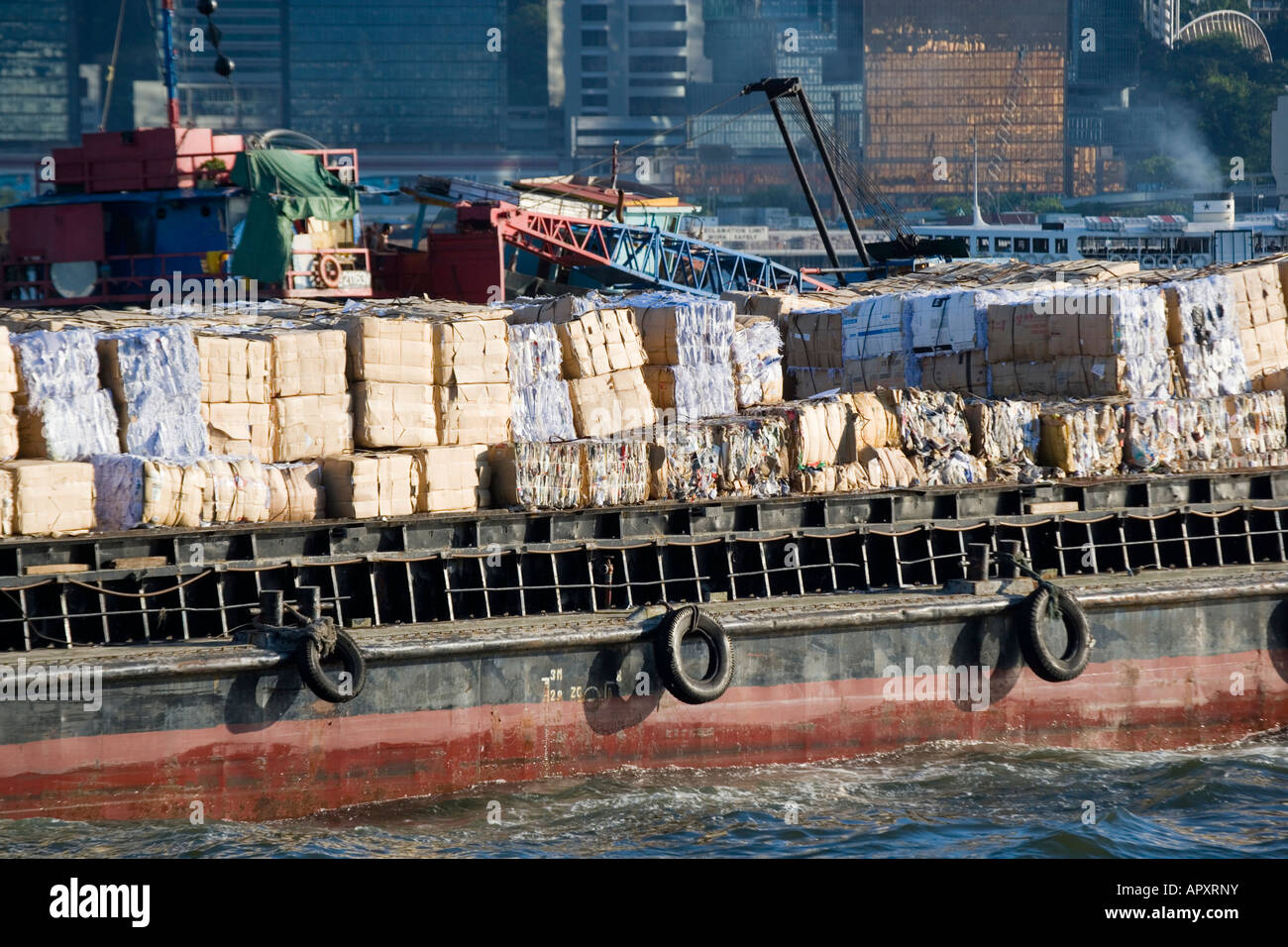Large ship in Hong Kong waters Hong Kong Island China Stock Photo Alamy