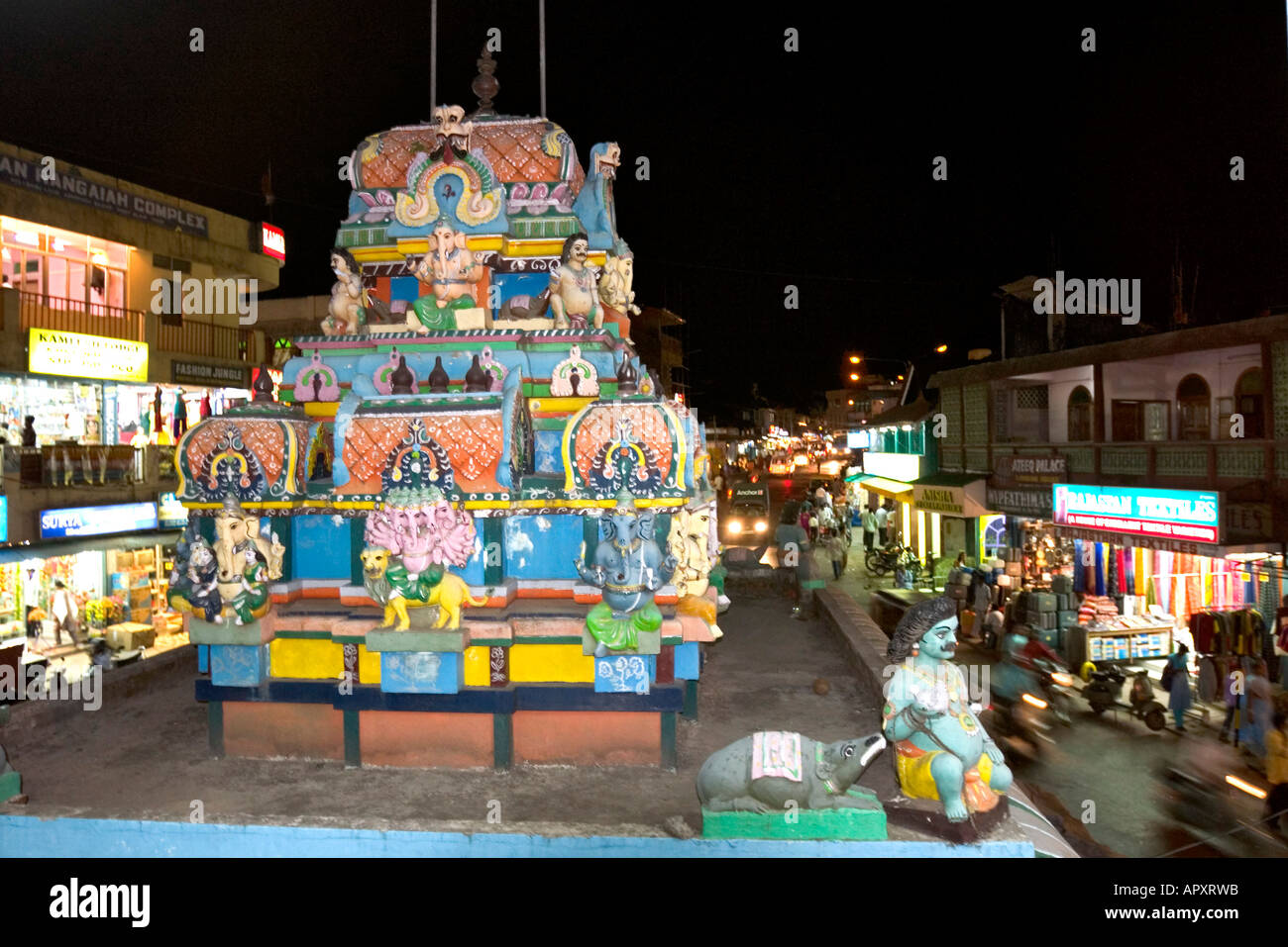 Hindu temple, Port Blair, Andaman Islands, India Stock Photo