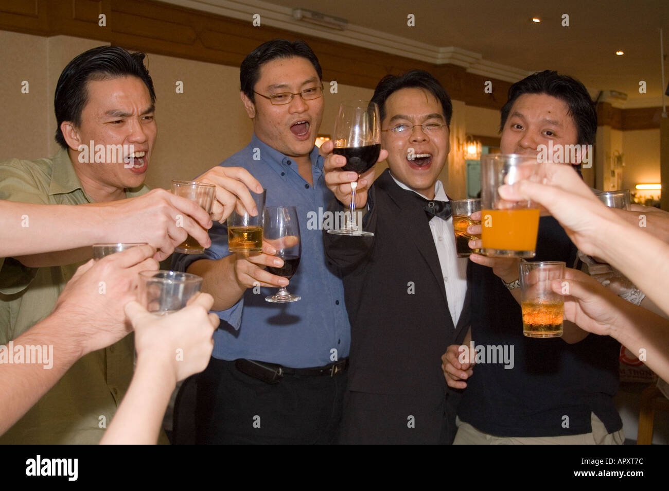 Chinese wedding dinner toasting yam hires stock photography and images