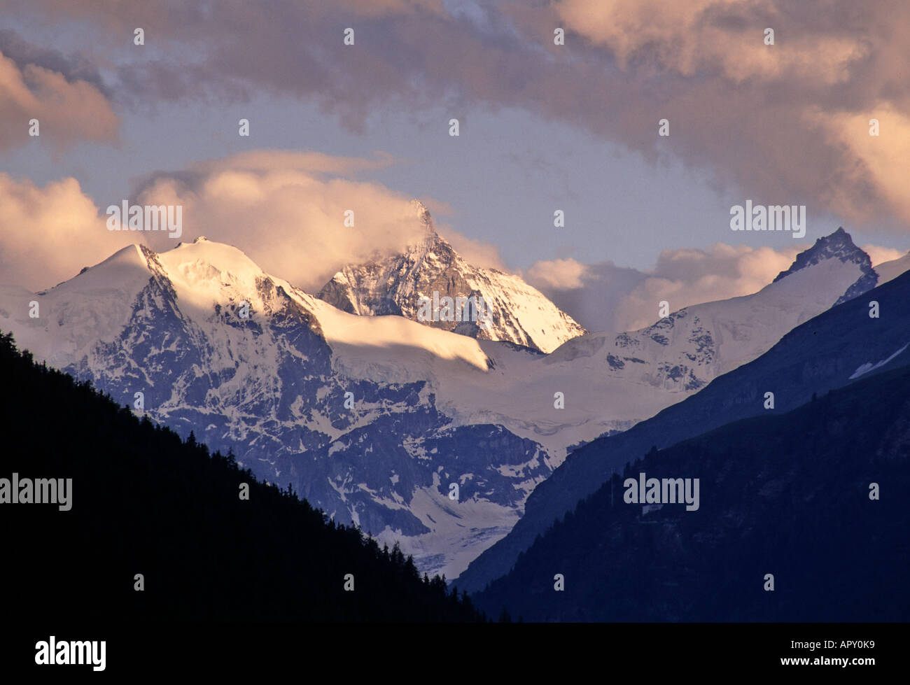 French Swiss Alps Stock Photo - Alamy