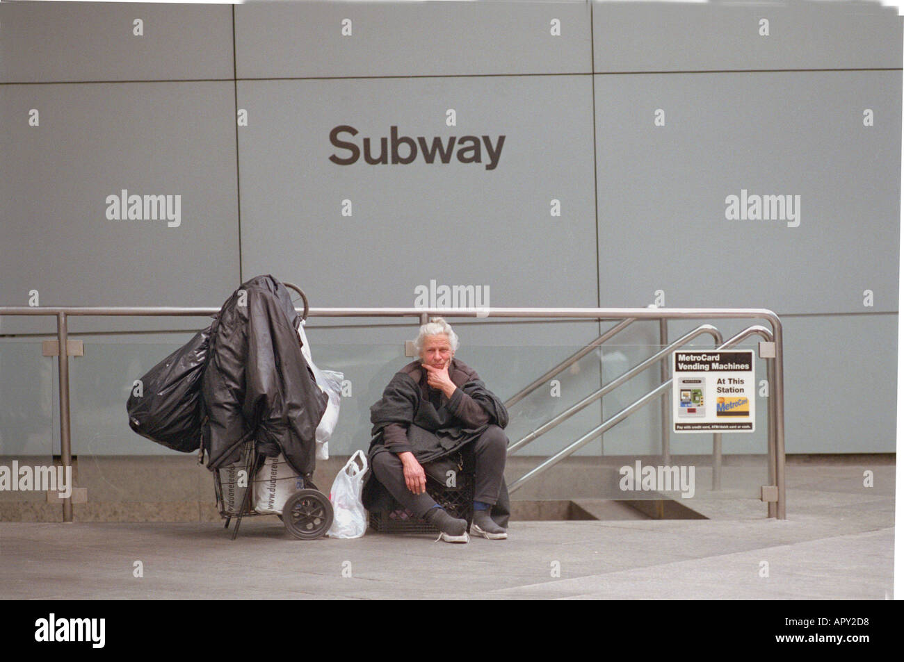 Homeless person in New York City Stock Photo - Alamy