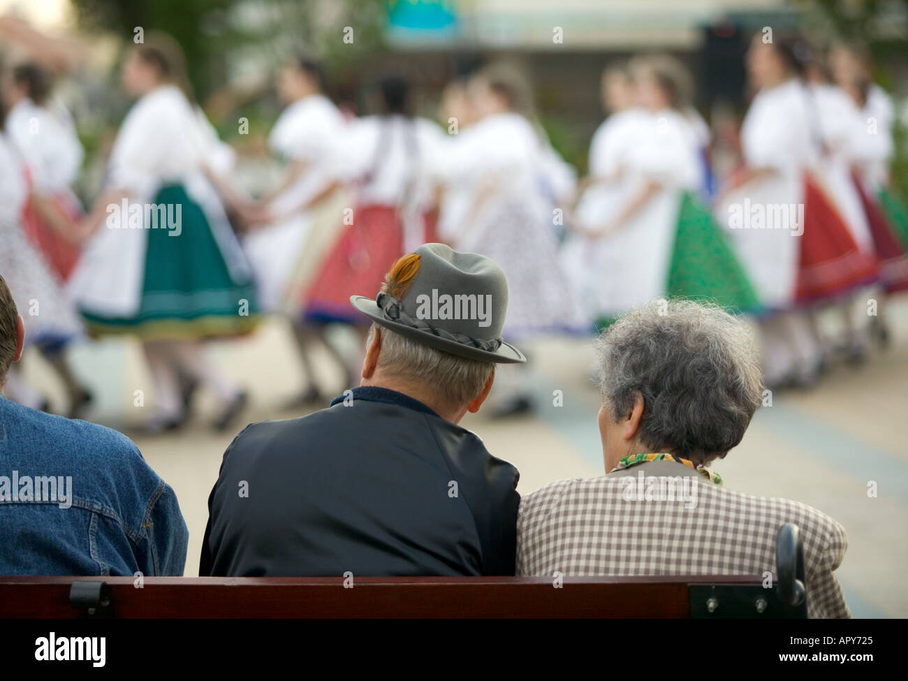Folk dancing festival, Debrecen, Eastern Plain, Hungary Stock Photo