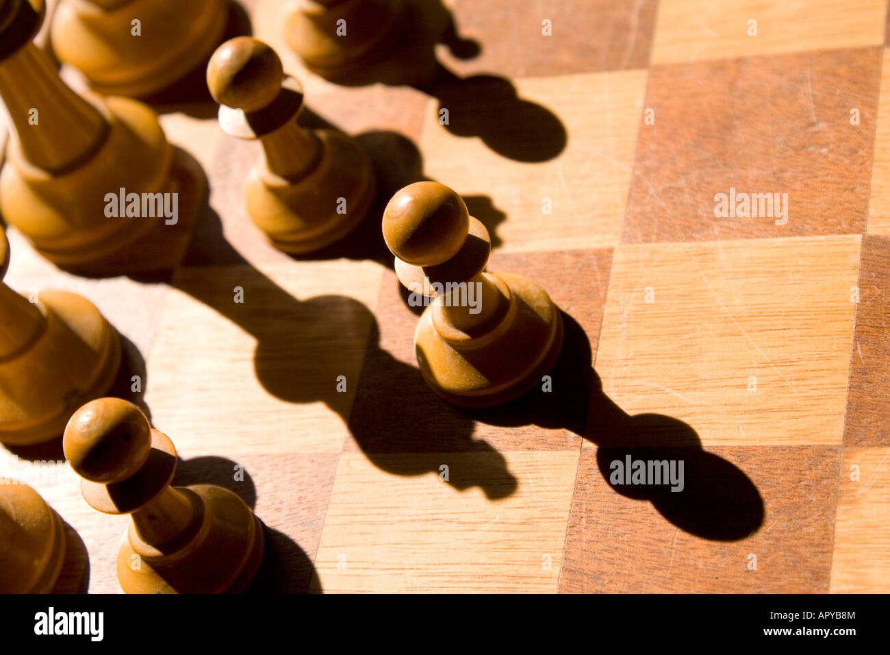 Senior man thinking about his next move in a game of chess Stock Photo by  dmytros9