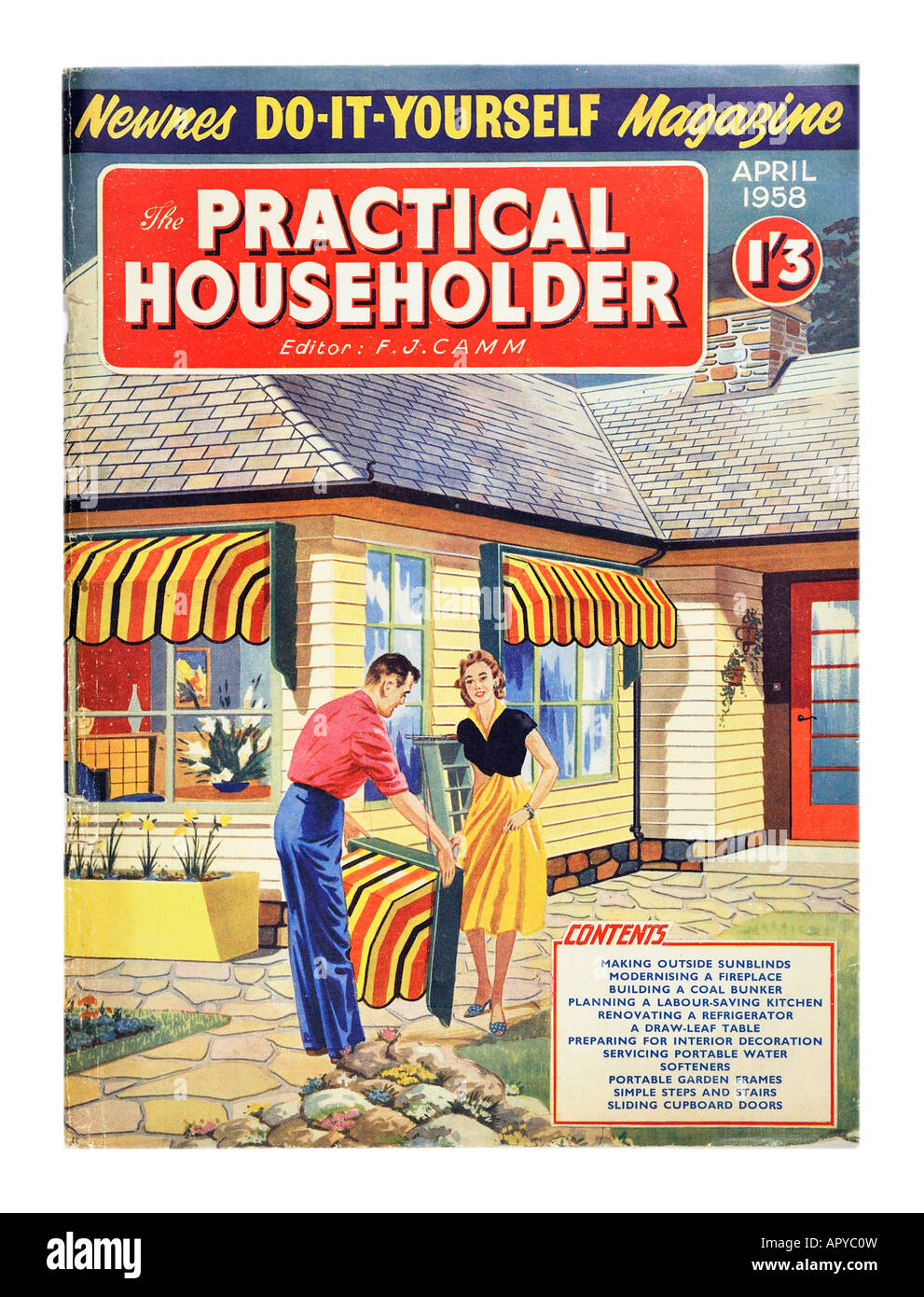 Practical Householder Magazine April 1958 For Editorial Use Only Stock Photo