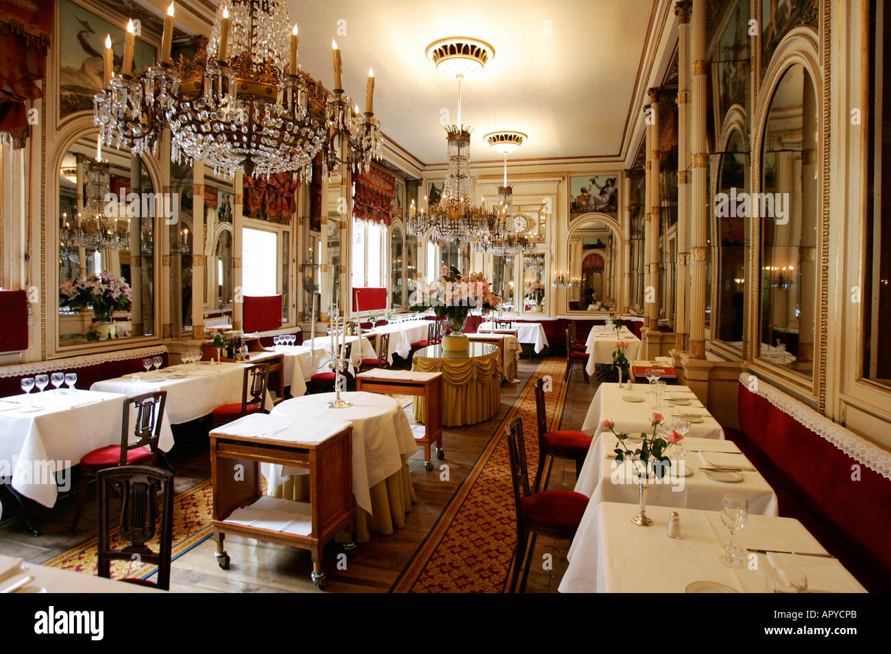 Restaurant Cambio, Turin, Piemonte, Italy Stock Photo
