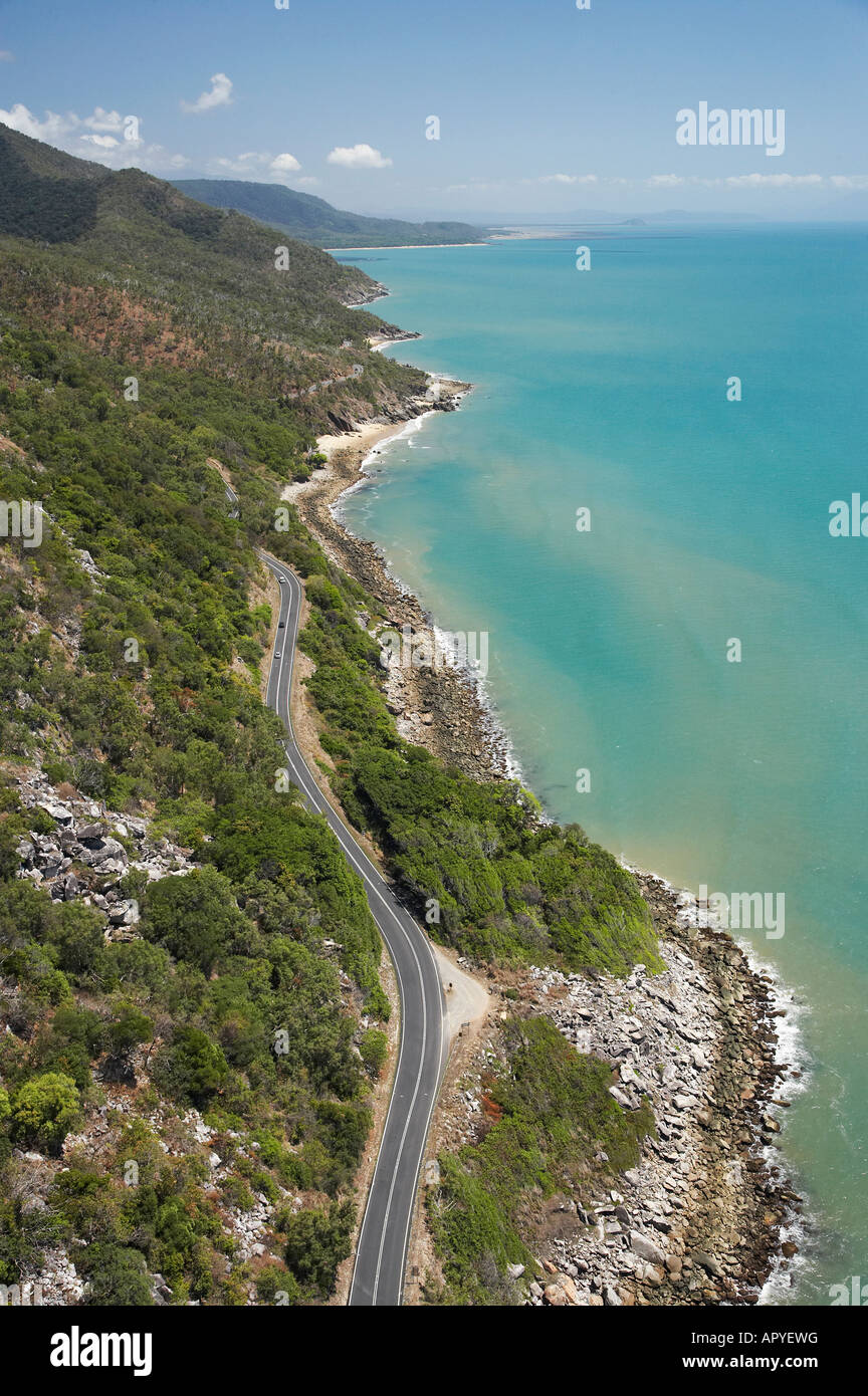 Captain Cook Highway between Cairns and Port Douglas near Rex Lookout North  Queensland Australia aerial Stock Photo - Alamy