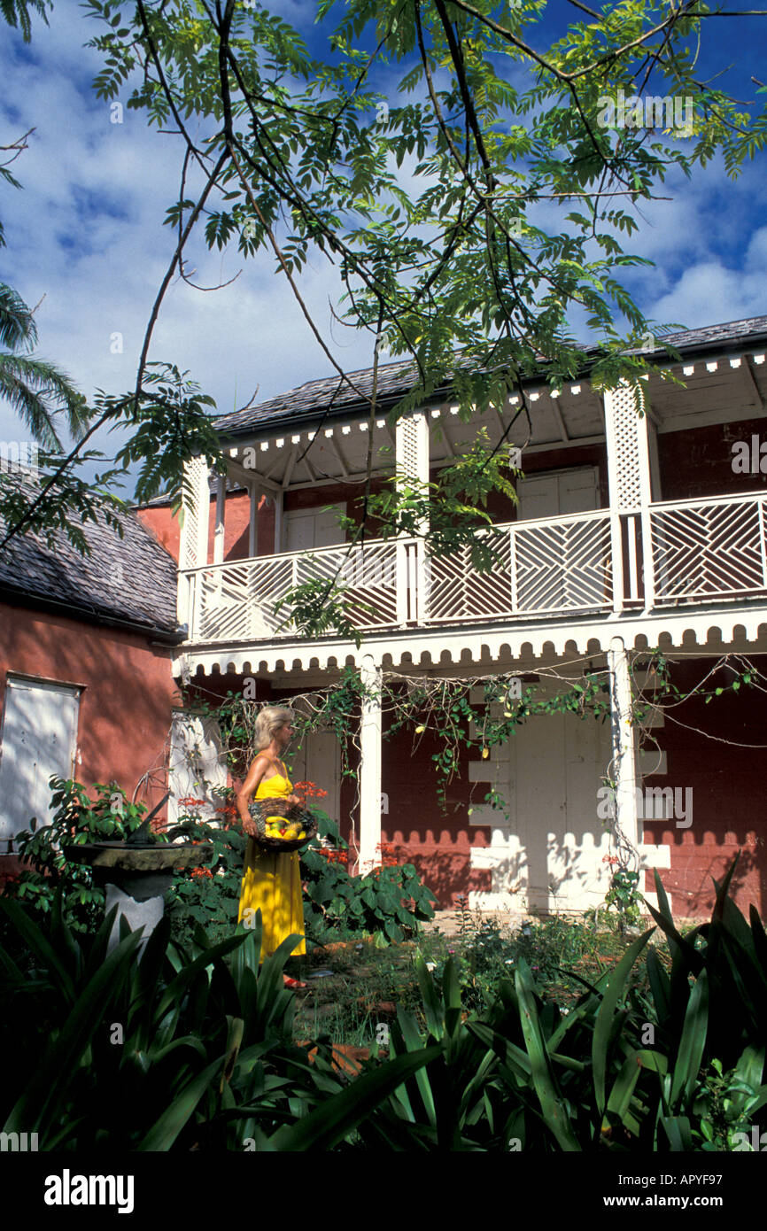 Antigua Old Plantation Great House at Parham Stock Photo Alamy
