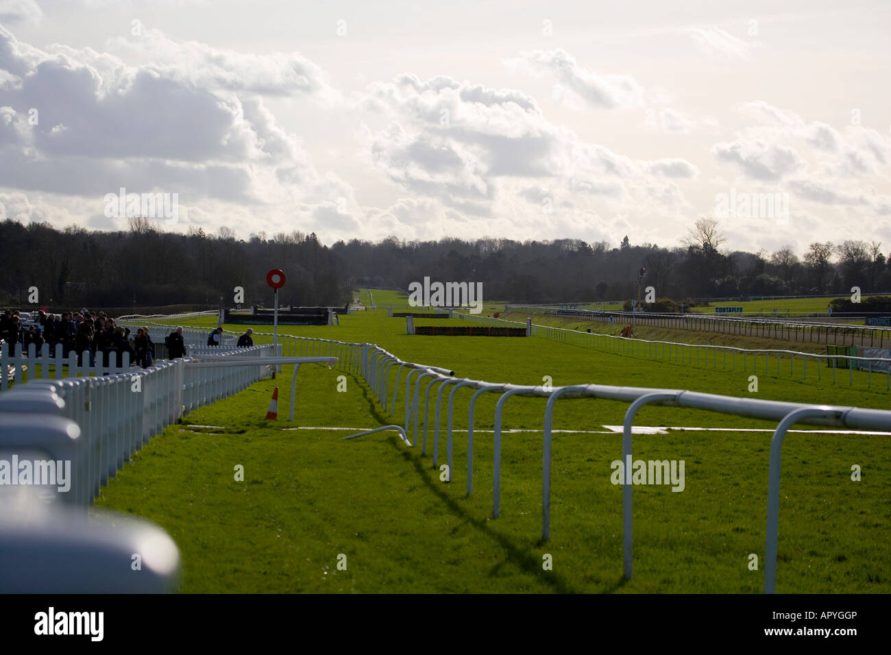 Horses race at lingfield race course hi-res stock photography and ...