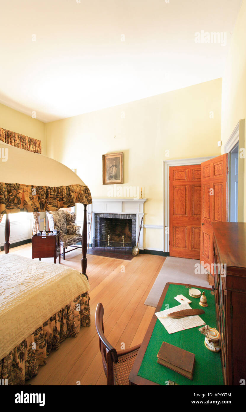 Bedroom, Woodlawn Plantation, Alexandria, Virginia, USA Stock Photo Alamy