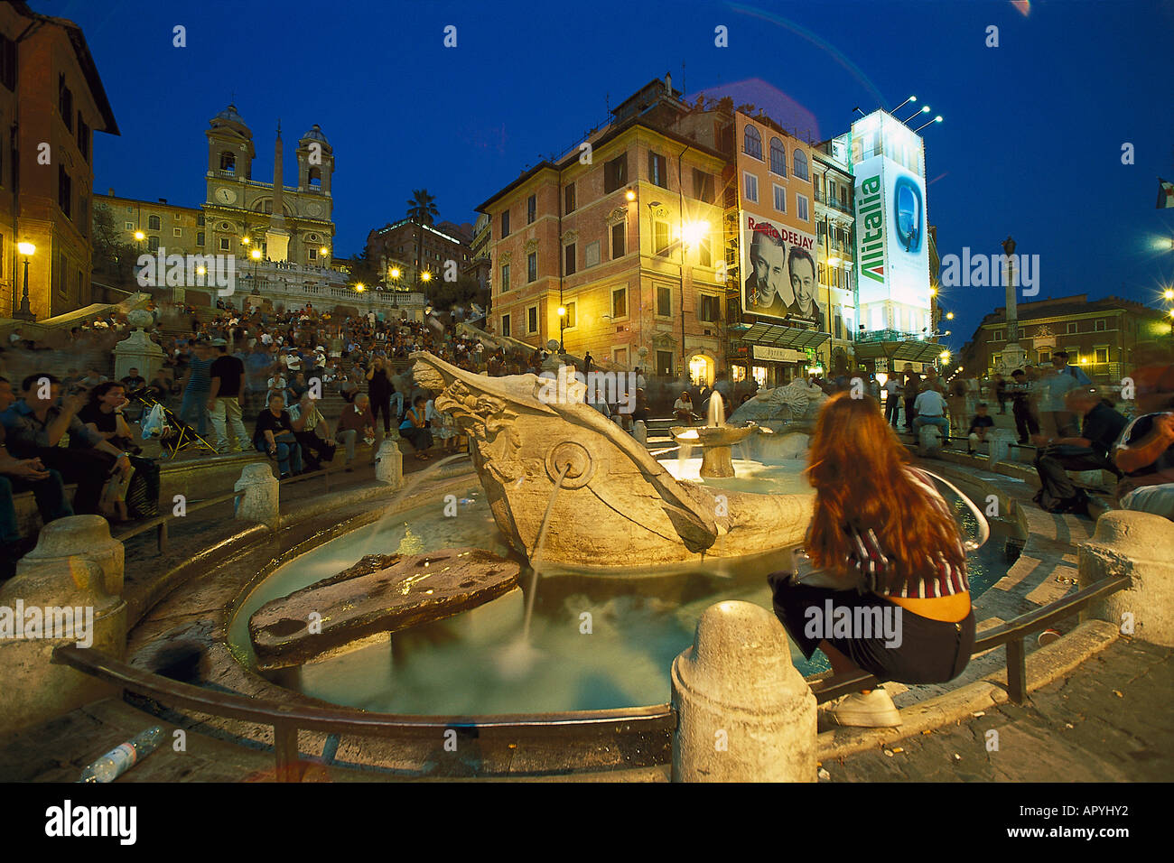 Spanische Treppe, Rom Italien Stock Photo